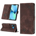 Custodia per telefono in pelle goffrata effetto pelle, For Huawei P30 lite, For Huawei P30 Pro, For Huawei P40 lite/nova 6 SE / nova 7i, For Huawei Enjoy 7S/Honor 9 Lite/Honor 9i