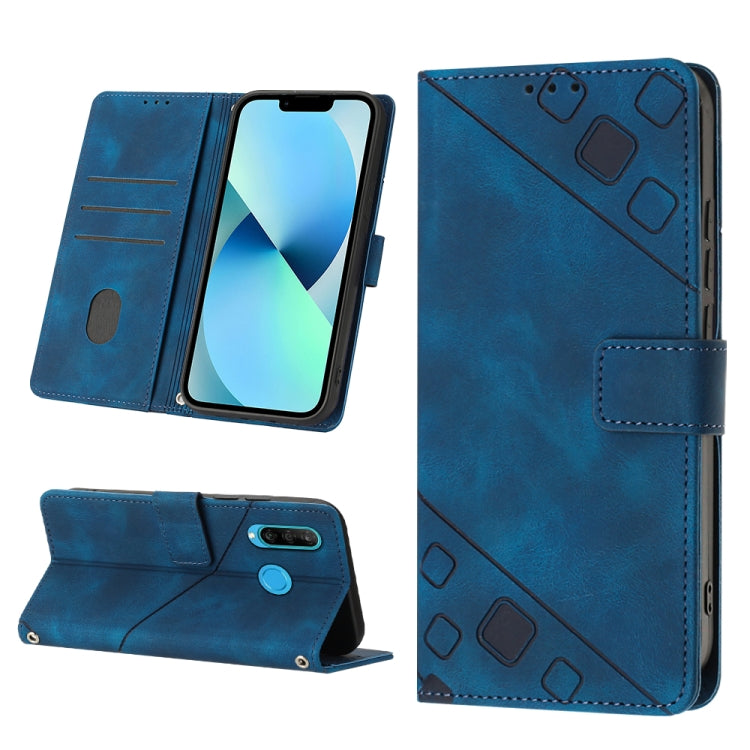 Custodia per telefono in pelle goffrata effetto pelle, For Huawei P30 lite, For Huawei P30 Pro, For Huawei P40 lite/nova 6 SE / nova 7i, For Huawei Enjoy 7S/Honor 9 Lite/Honor 9i