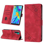Custodia per telefono in pelle goffrata effetto pelle, For Huawei P30 lite, For Huawei P30 Pro, For Huawei P40 lite/nova 6 SE / nova 7i, For Huawei Enjoy 7S/Honor 9 Lite/Honor 9i
