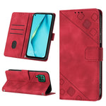 Custodia per telefono in pelle goffrata effetto pelle, For Huawei P30 lite, For Huawei P30 Pro, For Huawei P40 lite/nova 6 SE / nova 7i, For Huawei Enjoy 7S/Honor 9 Lite/Honor 9i