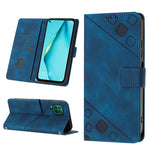 Custodia per telefono in pelle goffrata effetto pelle, For Huawei P30 lite, For Huawei P30 Pro, For Huawei P40 lite/nova 6 SE / nova 7i, For Huawei Enjoy 7S/Honor 9 Lite/Honor 9i