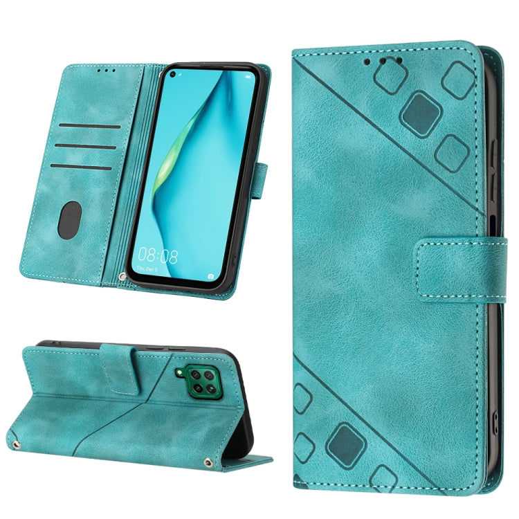 Custodia per telefono in pelle goffrata effetto pelle, For Huawei P30 lite, For Huawei P30 Pro, For Huawei P40 lite/nova 6 SE / nova 7i, For Huawei Enjoy 7S/Honor 9 Lite/Honor 9i