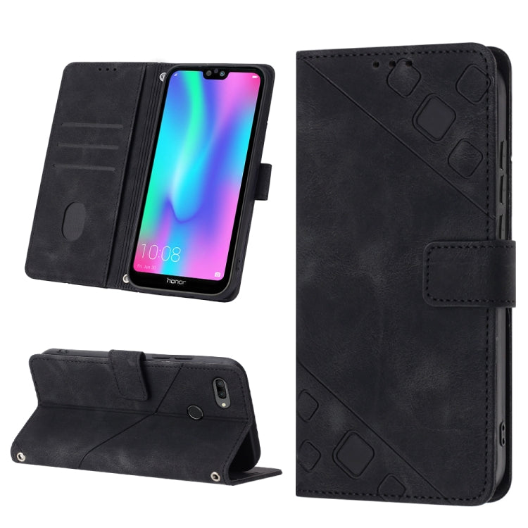 Custodia per telefono in pelle goffrata effetto pelle, For Huawei P30 lite, For Huawei P30 Pro, For Huawei P40 lite/nova 6 SE / nova 7i, For Huawei Enjoy 7S/Honor 9 Lite/Honor 9i