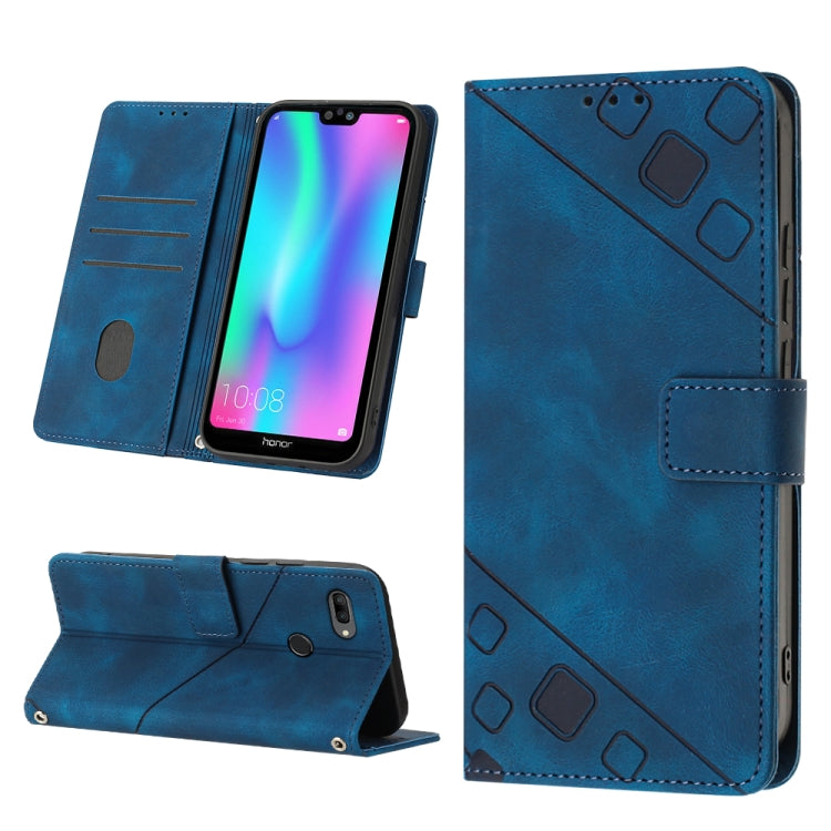 Custodia per telefono in pelle goffrata effetto pelle, For Huawei P30 lite, For Huawei P30 Pro, For Huawei P40 lite/nova 6 SE / nova 7i, For Huawei Enjoy 7S/Honor 9 Lite/Honor 9i