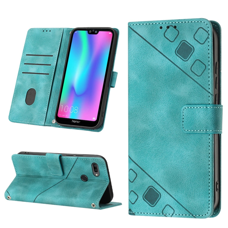 Custodia per telefono in pelle goffrata effetto pelle, For Huawei P30 lite, For Huawei P30 Pro, For Huawei P40 lite/nova 6 SE / nova 7i, For Huawei Enjoy 7S/Honor 9 Lite/Honor 9i