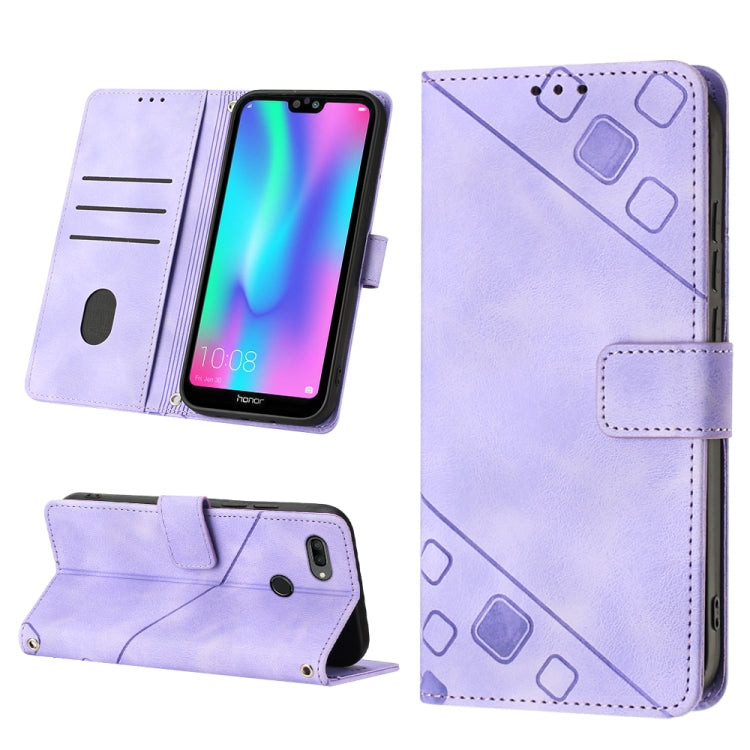 Custodia per telefono in pelle goffrata effetto pelle, For Huawei P30 lite, For Huawei P30 Pro, For Huawei P40 lite/nova 6 SE / nova 7i, For Huawei Enjoy 7S/Honor 9 Lite/Honor 9i