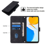 Custodia per telefono in pelle goffrata effetto pelle, For Honor X7 4G/Play 30 Plus, For Honor X7a 4G Global, For Honor X8 4G, For Honor X8a 4G Global