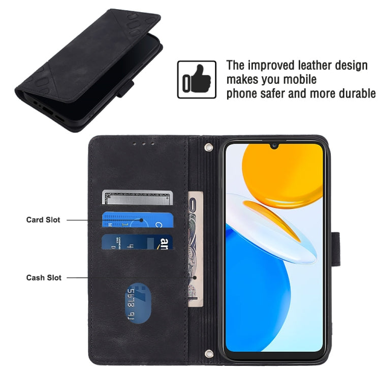 Custodia per telefono in pelle goffrata effetto pelle, For Honor X7 4G/Play 30 Plus, For Honor X7a 4G Global, For Honor X8 4G, For Honor X8a 4G Global
