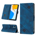 Custodia per telefono in pelle goffrata effetto pelle, For Honor X7 4G/Play 30 Plus, For Honor X7a 4G Global, For Honor X8 4G, For Honor X8a 4G Global