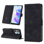 Custodia per telefono in pelle goffrata effetto pelle, For Honor X7 4G/Play 30 Plus, For Honor X7a 4G Global, For Honor X8 4G, For Honor X8a 4G Global