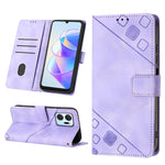 Custodia per telefono in pelle goffrata effetto pelle, For Honor X7 4G/Play 30 Plus, For Honor X7a 4G Global, For Honor X8 4G, For Honor X8a 4G Global