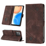 Custodia per telefono in pelle goffrata effetto pelle, For Honor X7 4G/Play 30 Plus, For Honor X7a 4G Global, For Honor X8 4G, For Honor X8a 4G Global