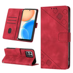 Custodia per telefono in pelle goffrata effetto pelle, For Honor X7 4G/Play 30 Plus, For Honor X7a 4G Global, For Honor X8 4G, For Honor X8a 4G Global