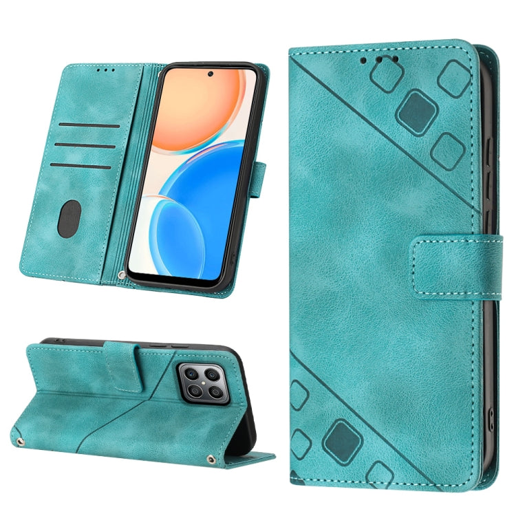 Custodia per telefono in pelle goffrata effetto pelle, For Honor X7 4G/Play 30 Plus, For Honor X7a 4G Global, For Honor X8 4G, For Honor X8a 4G Global
