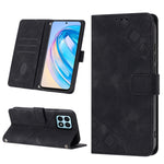 Custodia per telefono in pelle goffrata effetto pelle, For Honor X7 4G/Play 30 Plus, For Honor X7a 4G Global, For Honor X8 4G, For Honor X8a 4G Global