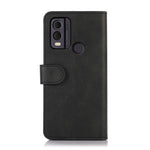 Custodia per telefono in pelle con trama di mucca, For Nokia C22 4G