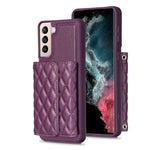 Custodia portafoglio in pelle per Samsung Galaxy S21+ 5G