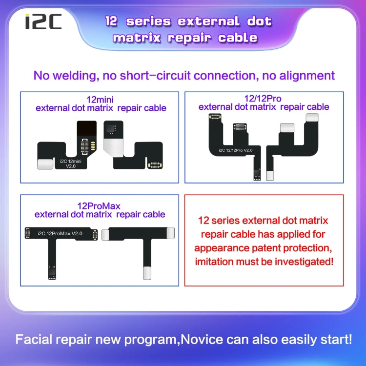 Cavo flessibile matrice punti i2C MC12 per iPhone X