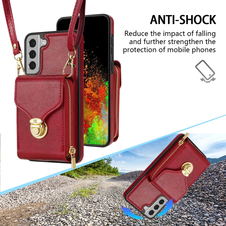 Custodia portafoglio Samsung Galaxy S22+ 5G in TPU e pelle