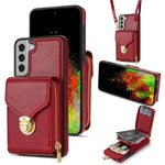 Custodia portafoglio Samsung Galaxy S22+ 5G in TPU e pelle