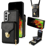 Custodia portafoglio Samsung Galaxy S22+ 5G in TPU e pelle