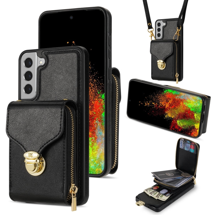 Custodia portafoglio Samsung Galaxy S22+ 5G in TPU e pelle