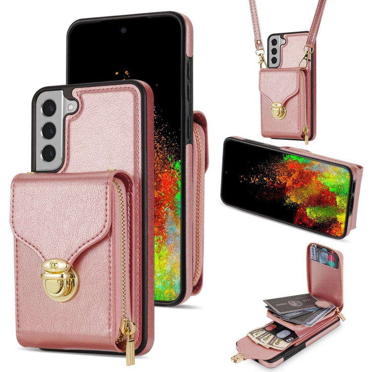 Custodia portafoglio Samsung Galaxy S22+ 5G in TPU e pelle