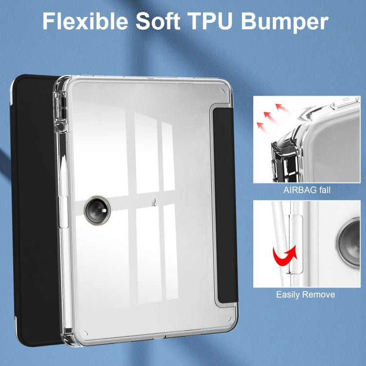 Custodia Smart Tablet in pelle con cover posteriore trasparente a 3 pieghe, For OnePlus Pad, For OPPO Pad 2