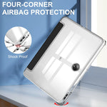 Custodia Smart Tablet in pelle con cover posteriore trasparente a 3 pieghe, For OnePlus Pad, For OPPO Pad 2