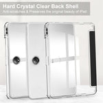 Custodia Smart Tablet in pelle con cover posteriore trasparente a 3 pieghe, For OnePlus Pad, For OPPO Pad 2