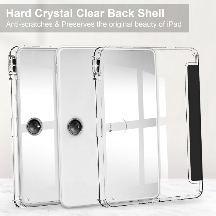 Custodia Smart Tablet in pelle con cover posteriore trasparente a 3 pieghe, For OnePlus Pad, For OPPO Pad 2