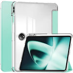 Custodia Smart Tablet in pelle con cover posteriore trasparente a 3 pieghe, For OnePlus Pad, For OPPO Pad 2