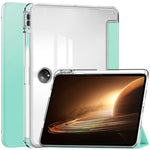 Custodia Smart Tablet in pelle con cover posteriore trasparente a 3 pieghe, For OnePlus Pad, For OPPO Pad 2