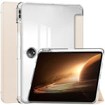 Custodia Smart Tablet in pelle con cover posteriore trasparente a 3 pieghe, For OnePlus Pad, For OPPO Pad 2
