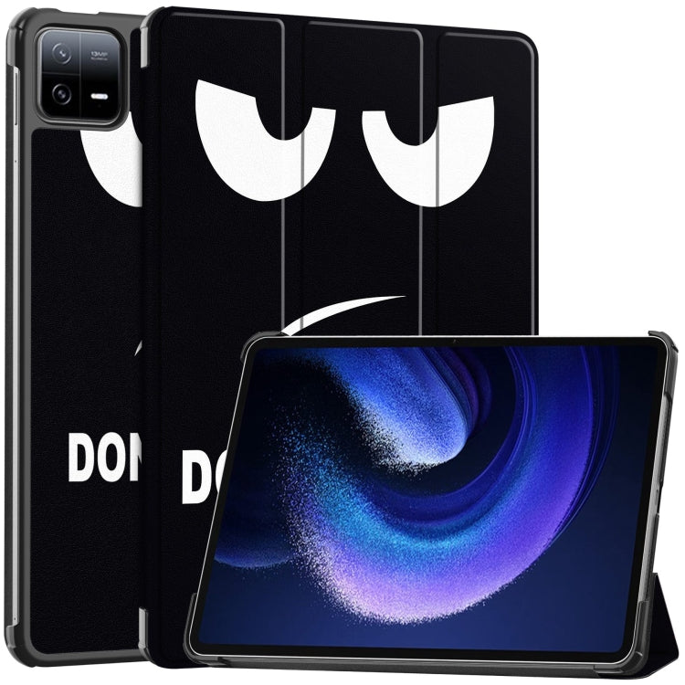 Custodia Smart Tablet in pelle con supporto 3 pieghe verniciato Custer, For Xiaomi Pad 6 / 6 Pro