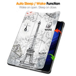 Custodia Smart Tablet in pelle con supporto 3 pieghe verniciato Custer, For Xiaomi Pad 6 / 6 Pro