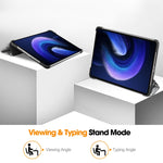 Custodia Smart Tablet in pelle con supporto 3 pieghe verniciato Custer, For Xiaomi Pad 6 / 6 Pro