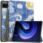 Custodia Smart Tablet in pelle con supporto 3 pieghe verniciato Custer, For Xiaomi Pad 6 / 6 Pro