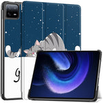 Custodia Smart Tablet in pelle con supporto 3 pieghe verniciato Custer, For Xiaomi Pad 6 / 6 Pro