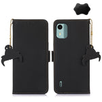 Custodia per telefono in pelle magnetica RFID in vera pelle, For Nokia G42, For Nokia XR21, For Nokia C12 4G, For Nokia C110, For Nokia C22 4G