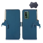 Custodia per telefono in pelle magnetica RFID in vera pelle, For Nokia G42, For Nokia XR21, For Nokia C12 4G, For Nokia C110, For Nokia C22 4G