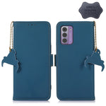 Custodia per telefono in pelle magnetica RFID in vera pelle, For Nokia G42, For Nokia XR21, For Nokia C12 4G, For Nokia C110, For Nokia C22 4G