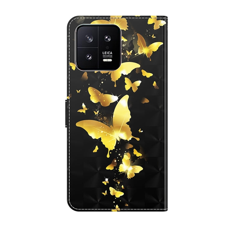 Custodia per cellulare in pelle flip modello pittura 3D, For Xiaomi 13, For Xiaomi 13 Pro