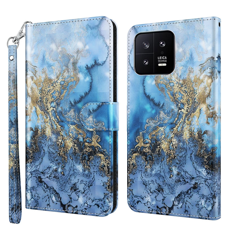 Custodia per cellulare in pelle flip modello pittura 3D, For Xiaomi 13, For Xiaomi 13 Pro
