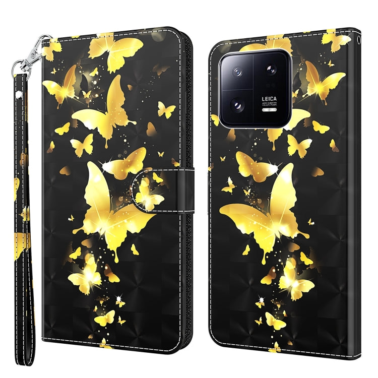 Custodia per cellulare in pelle flip modello pittura 3D, For Xiaomi 13, For Xiaomi 13 Pro