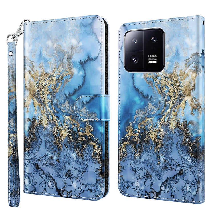 Custodia per cellulare in pelle flip modello pittura 3D, For Xiaomi 13, For Xiaomi 13 Pro