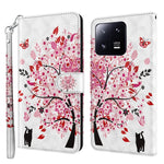 Custodia per cellulare in pelle flip modello pittura 3D, For Xiaomi 13, For Xiaomi 13 Pro