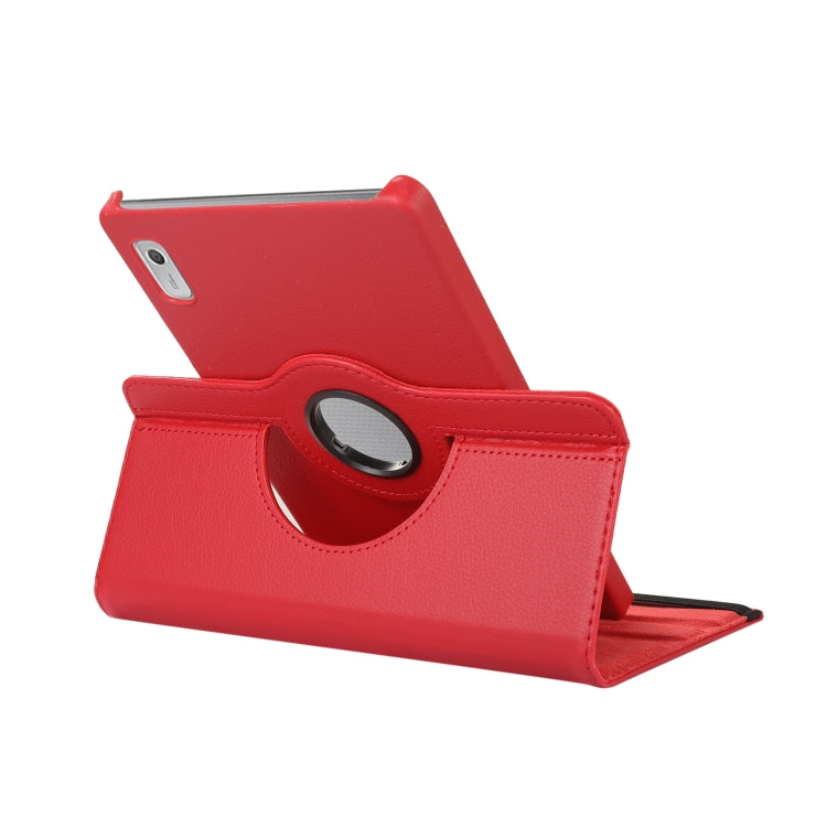 Custodia in pelle per tablet con texture Litchi con rotazione a 360 gradi con supporto, For Lenovo Tab M9