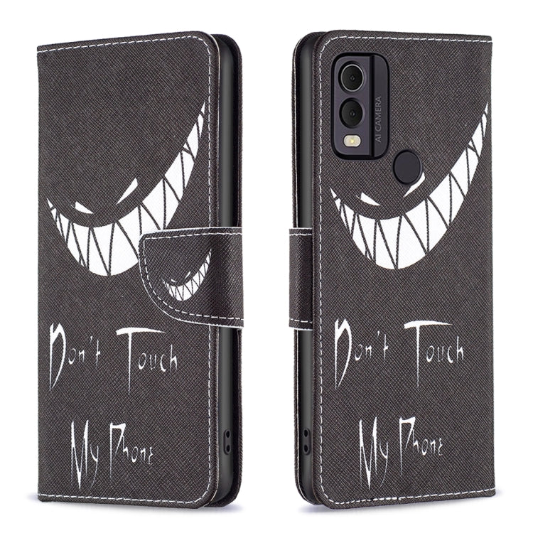 Custodia per telefono in pelle con motivo a disegno colorato, For Nokia C12, For Nokia C22, For Nokia C32