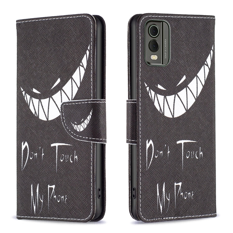 Custodia per telefono in pelle con motivo a disegno colorato, For Nokia C12, For Nokia C22, For Nokia C32